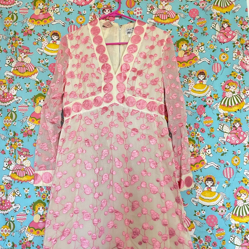 Pristine condition vintage embroidered maxi dress